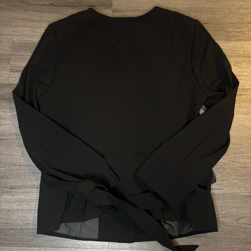 Venus Black Round-Neck Button Jacket - image 2